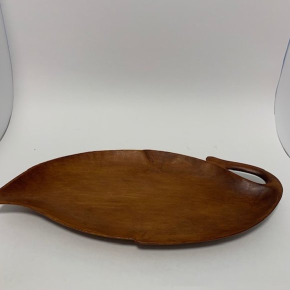 Other - Wood Leaf Serving Snack Platter